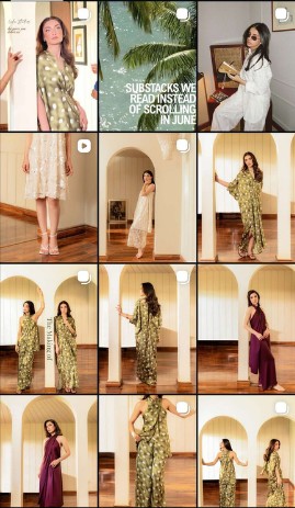 Lulu Studios Instagram grid after