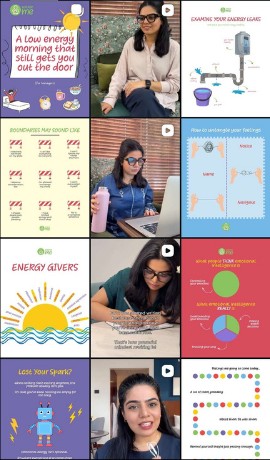 Within Me Instagram grid after